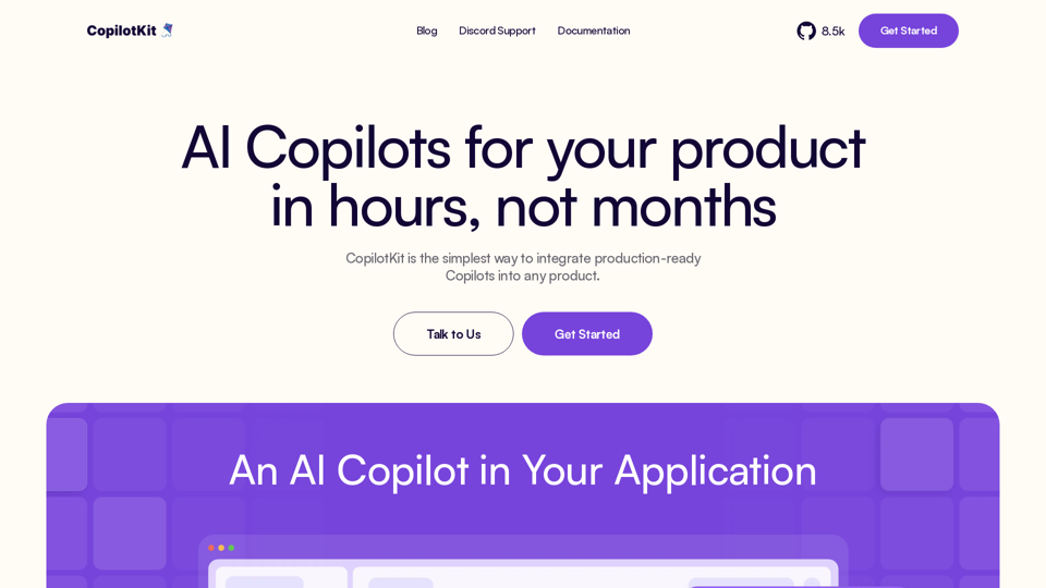 CopilotKit - Build Copilots 10x Faster