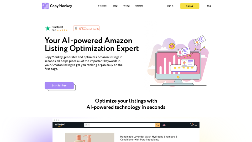 Create Optimized Amazon Listing in seconds | CopyMonkey