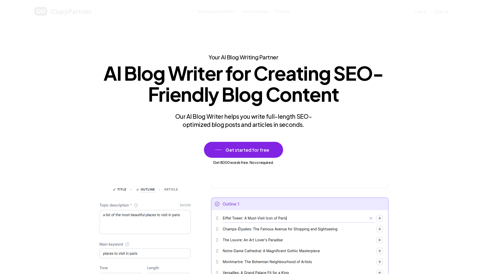 Free AI Blog Writer