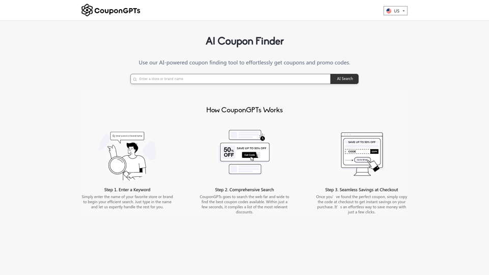 Save Money with AI Coupon Finder | CouponGPTs