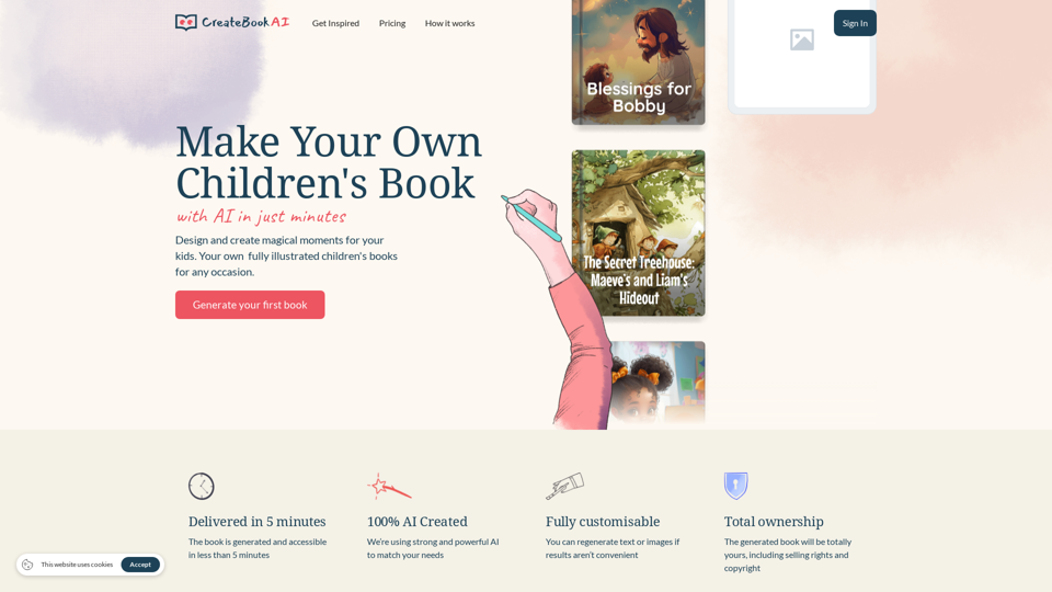 CreateBookAI | Create Custom Books with AI