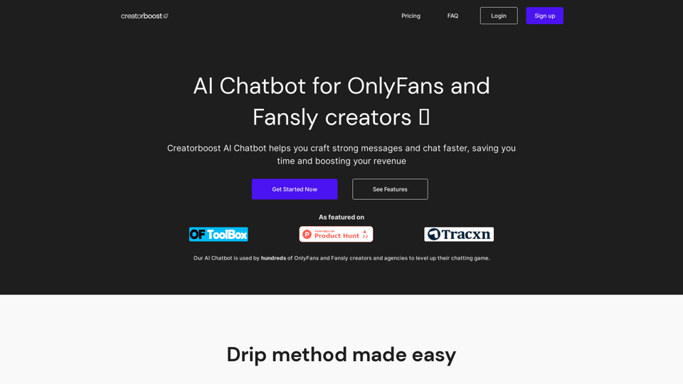 Creatorboost screenshot