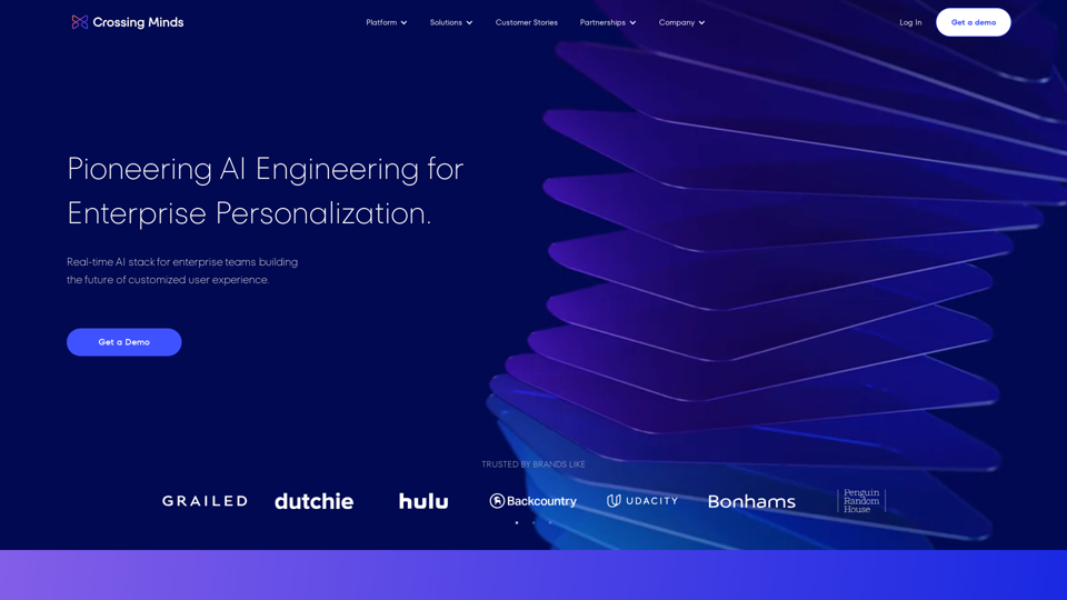 Crossing Minds - Pioneering AI Ops for Enterprise Personalization