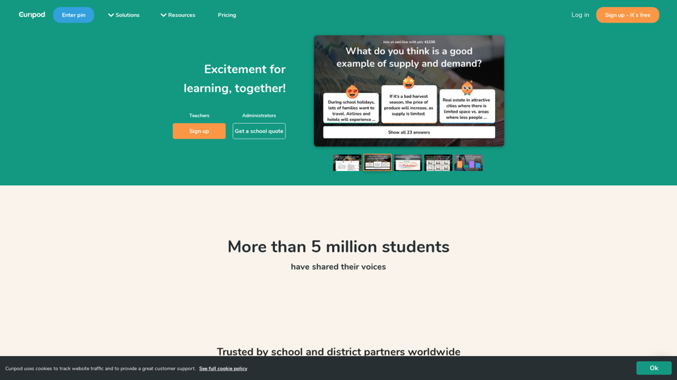 Spark your students curiosity screenshot