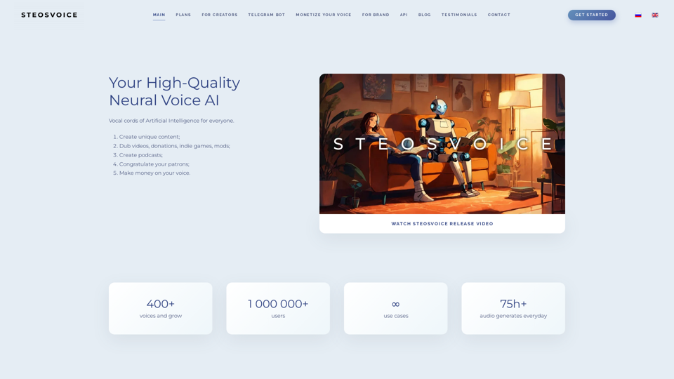 SteosVoice (formely CyberVoice) screenshot