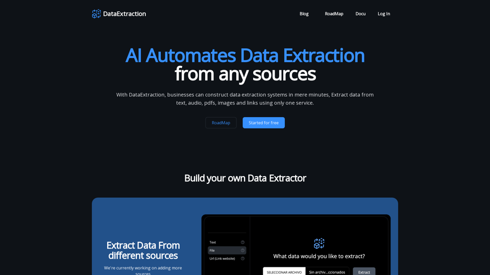 DataExtraction | Simplifying Data Extraction Solution