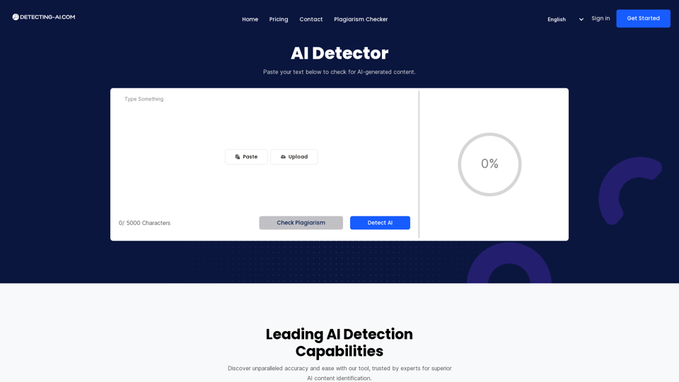 AI Content Detector screenshot