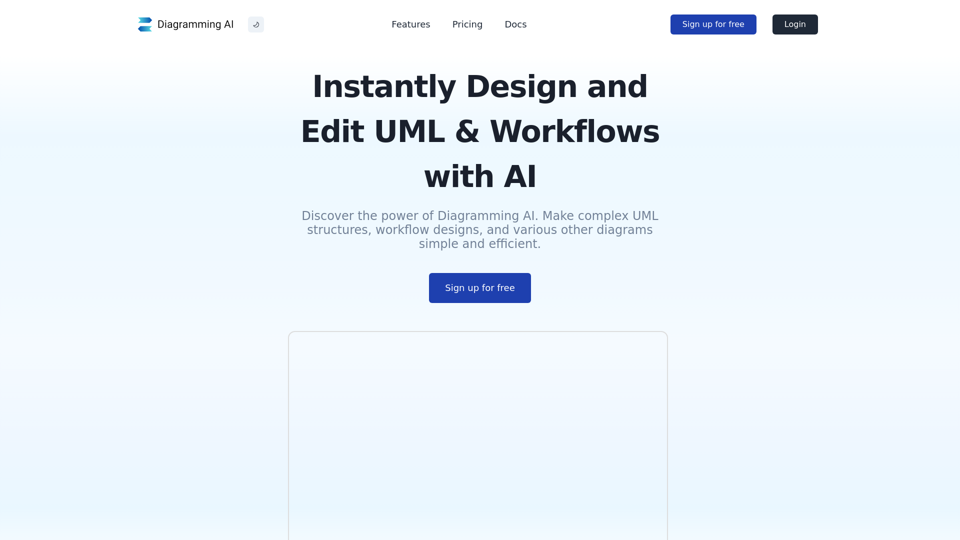 Diagramming AI screenshot
