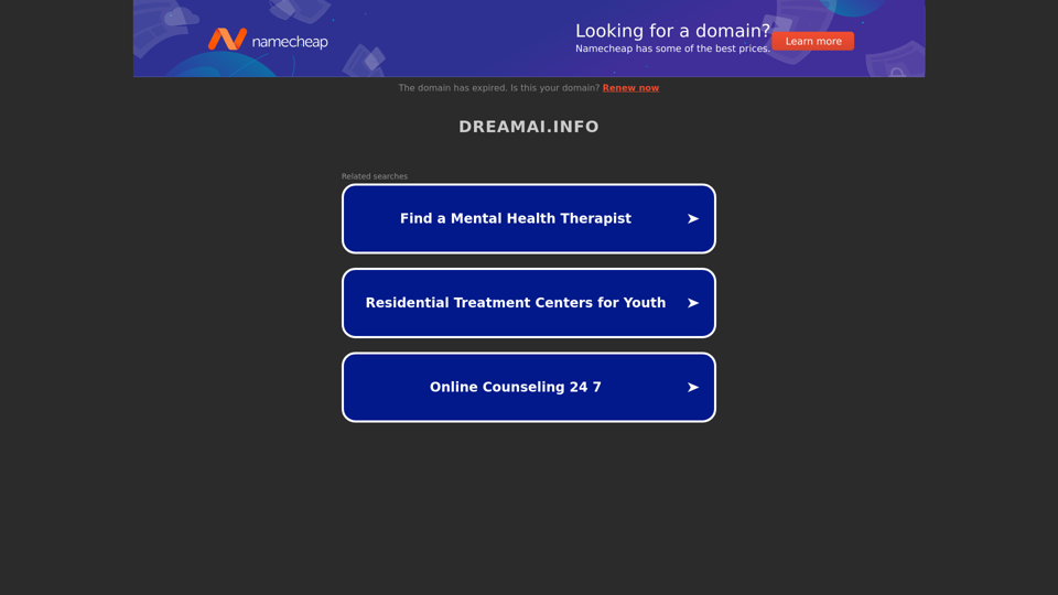 dreamai.info screenshot
