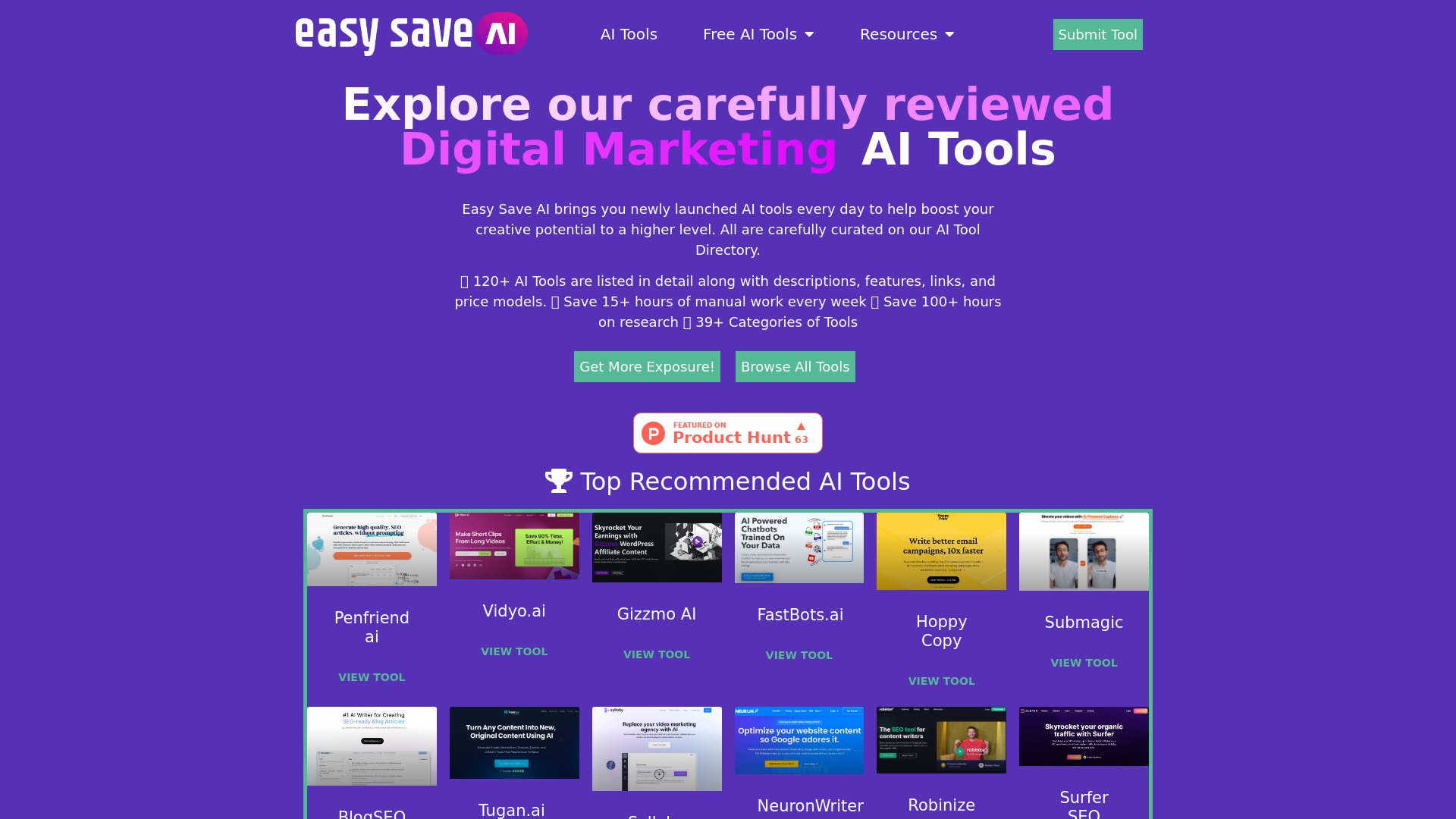 Carefully Reviewed Digital Marketing AI Tools