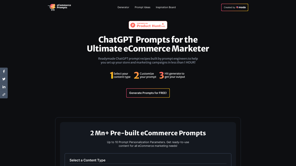 eCommerce ChatGPT Prompts