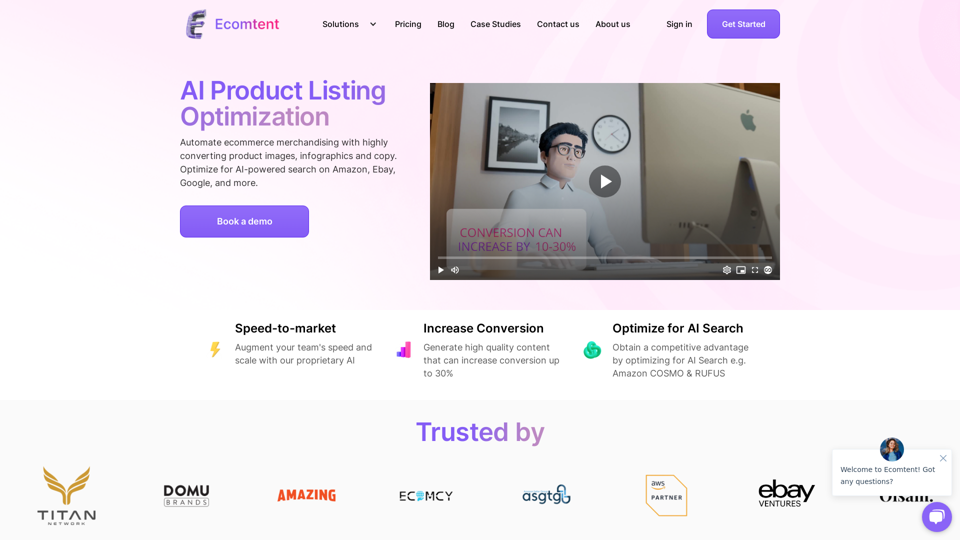 Ecomtent: AI Optimize Product Content Across Ecommerce Channels