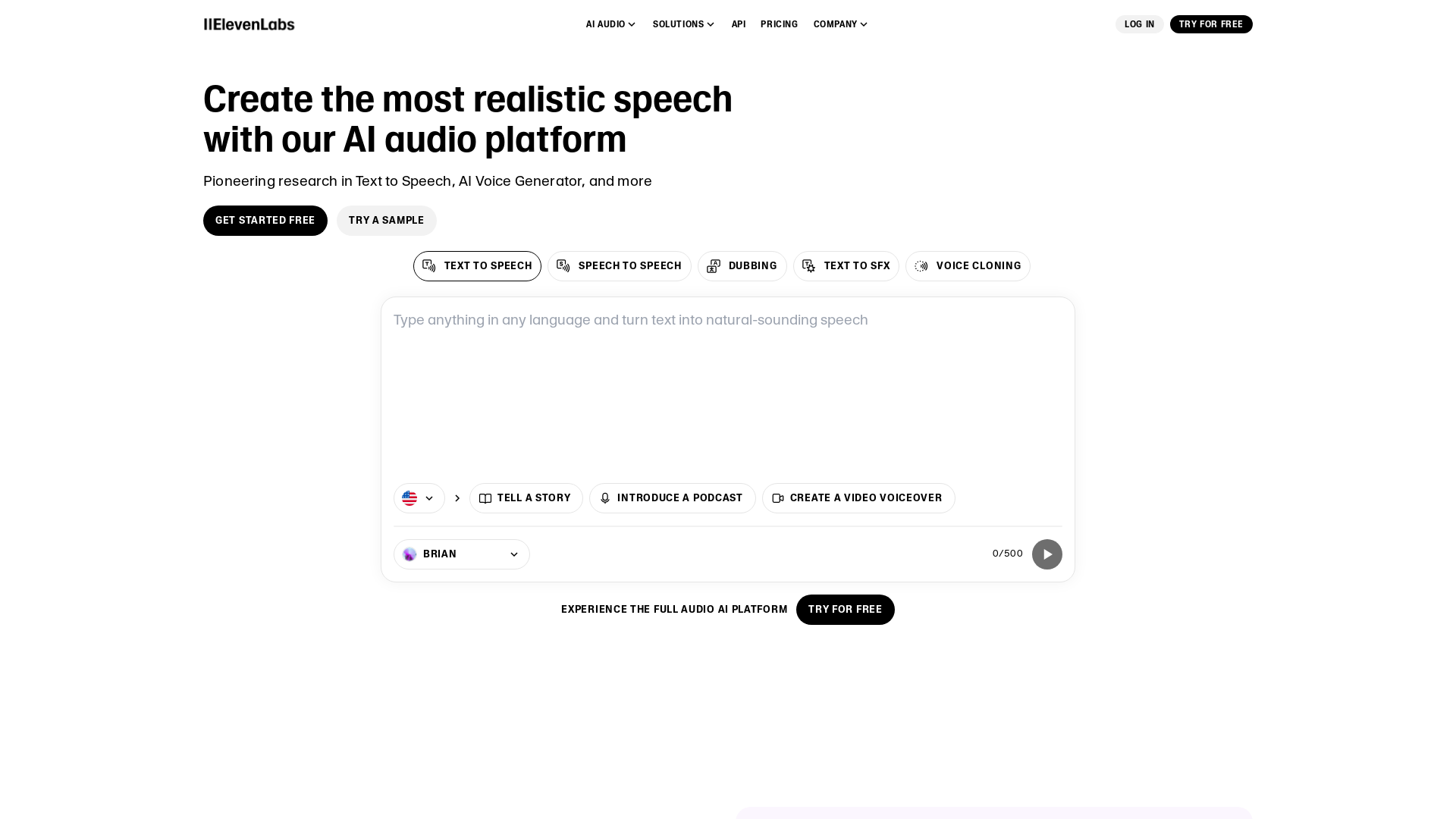 ElevenLabs: Free Text to Speech & AI Voice Generator
