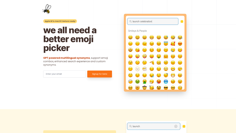 MacOS Emoji Picker Reimagined screenshot