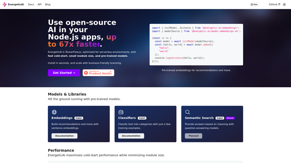 Node.js 앱에서 오픈소스 AI 활용하기 screenshot