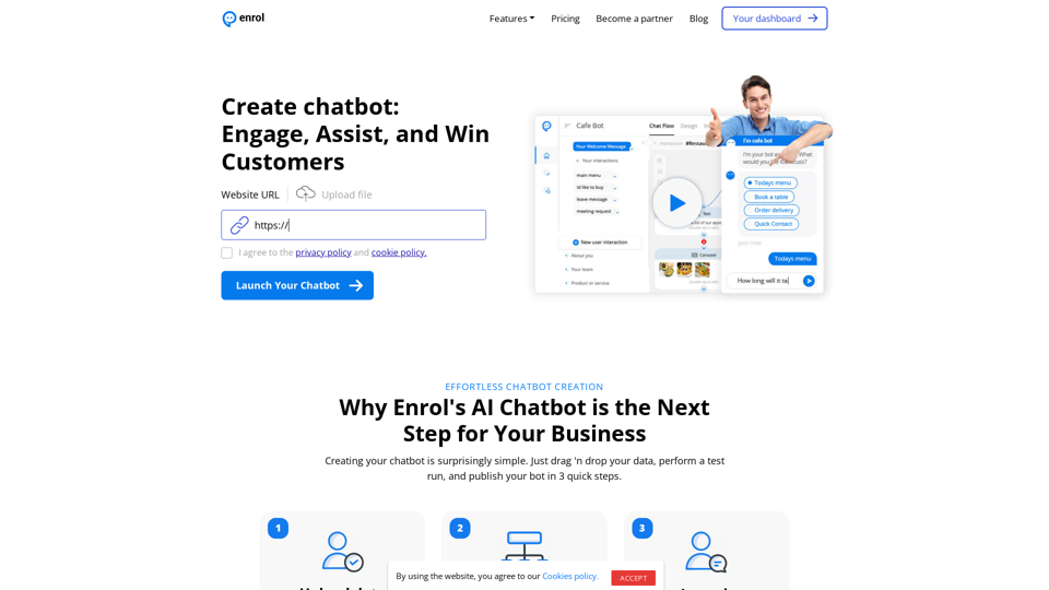 enrol.chat - Build a conversational chatbot