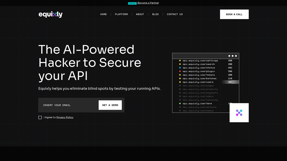 The AI-Powered Hacker to Secure your API. | Equixly