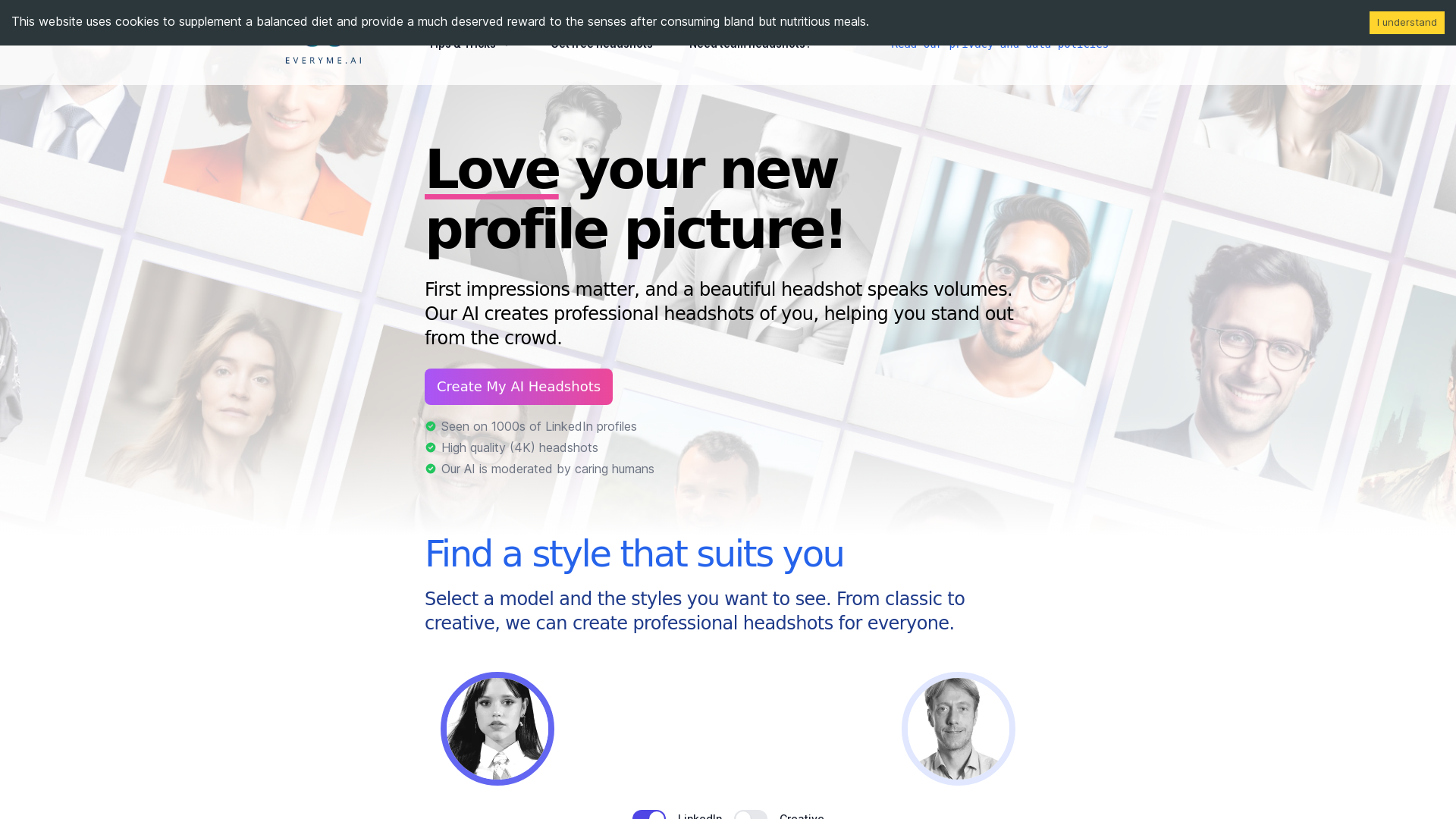 Get beautiful headshots.