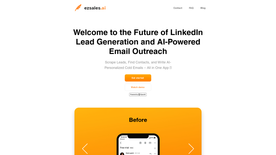 AI驱动的LinkedIn线索生成与邮件营销 screenshot