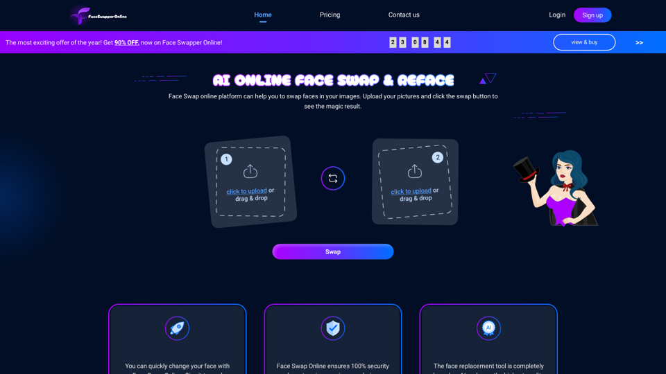 Face swap online | AI face swapper and reface tool