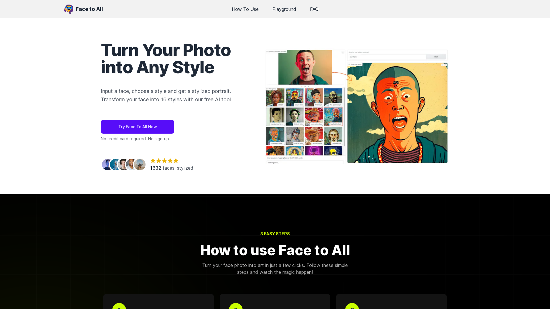 Face to All screenshot