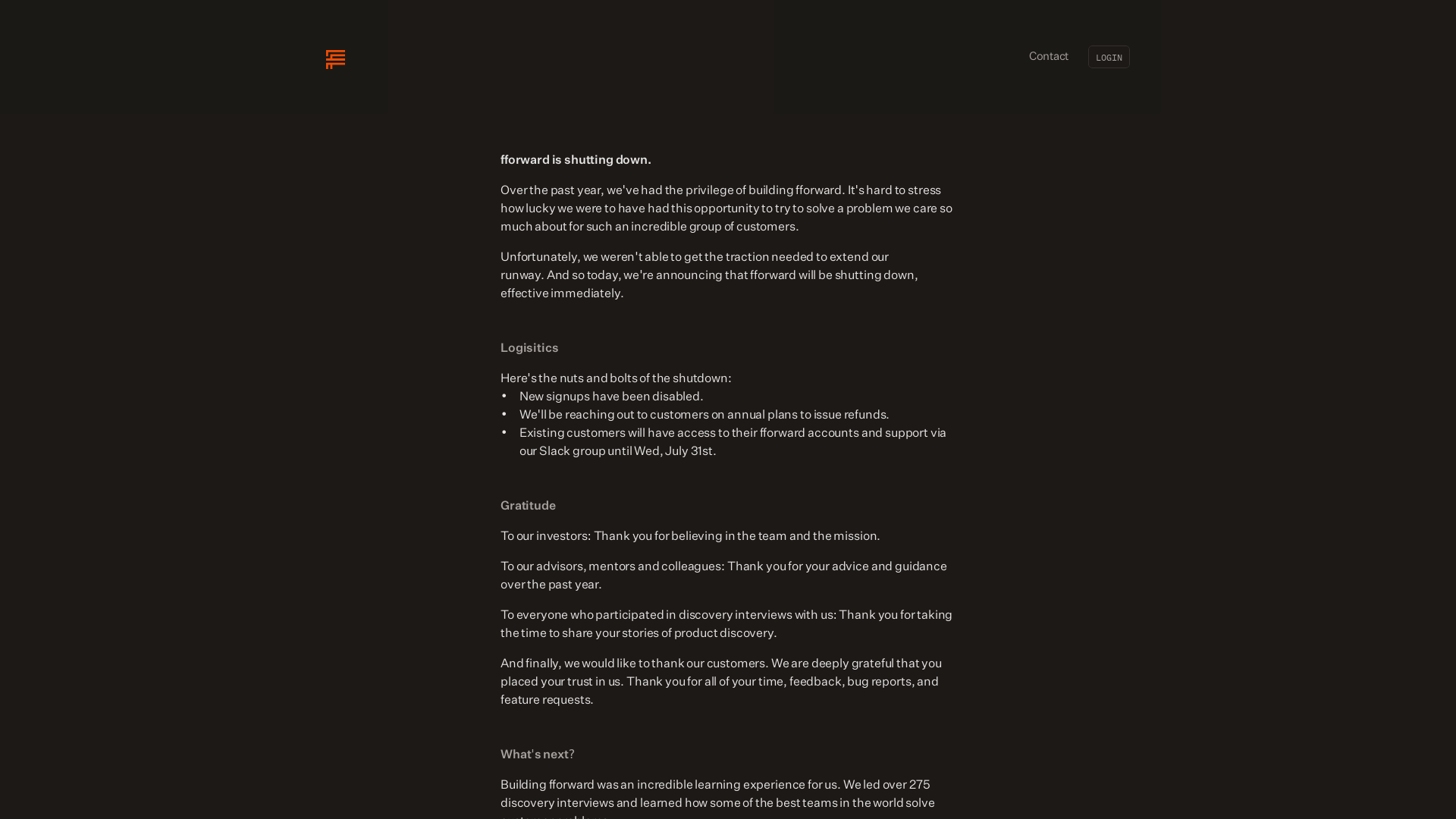 fforward.ai screenshot