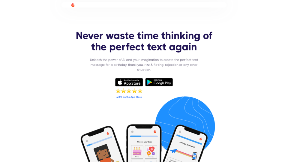 FireTexts - Generate perfect text message using AI