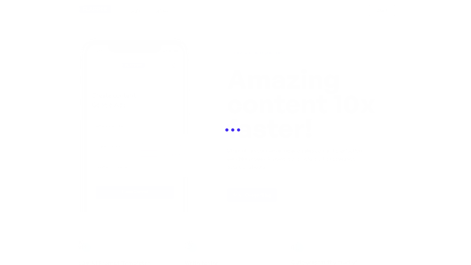 AI content plattform for sales & marketing screenshot