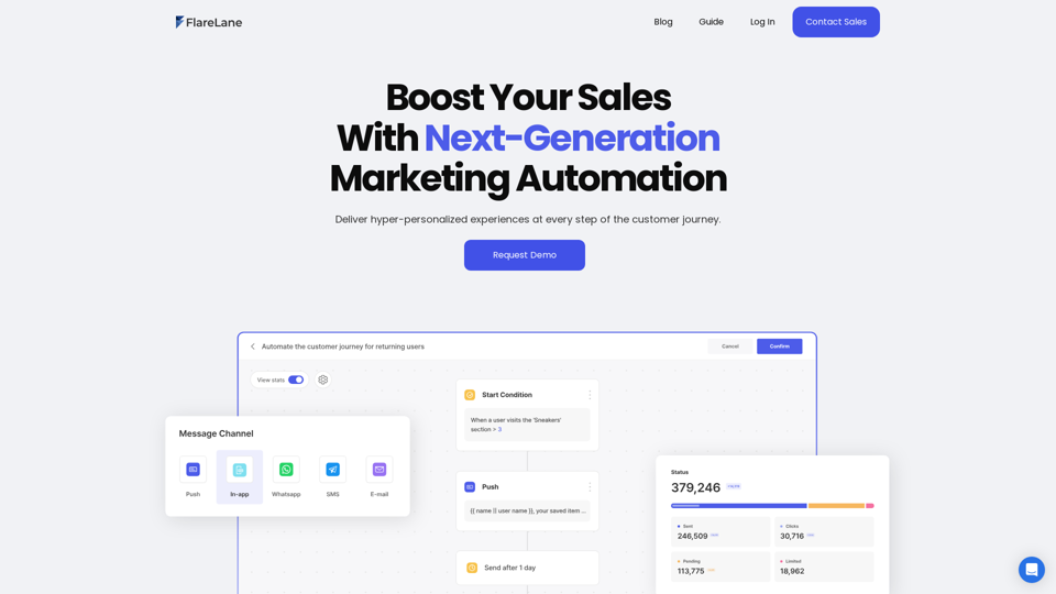 FlareLane: Boost Sales With Next-Gen Marketing Automation