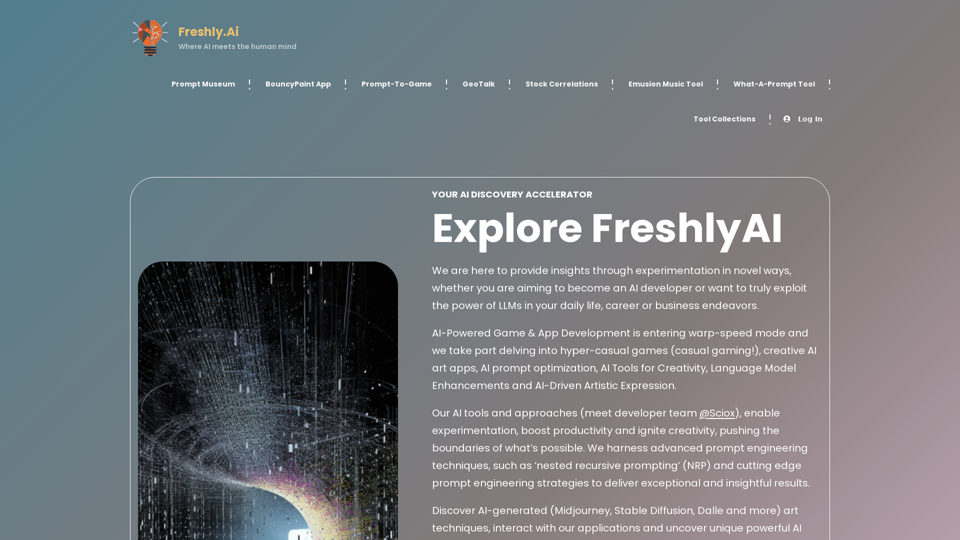 Freshly.ai - Where AI meets the human mind
