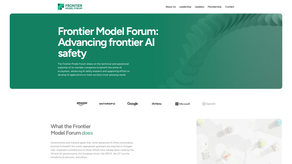 Frontier Model Forum