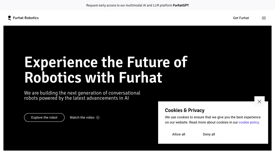 The next generation of AI powered conversational robots - Furhat Robotics