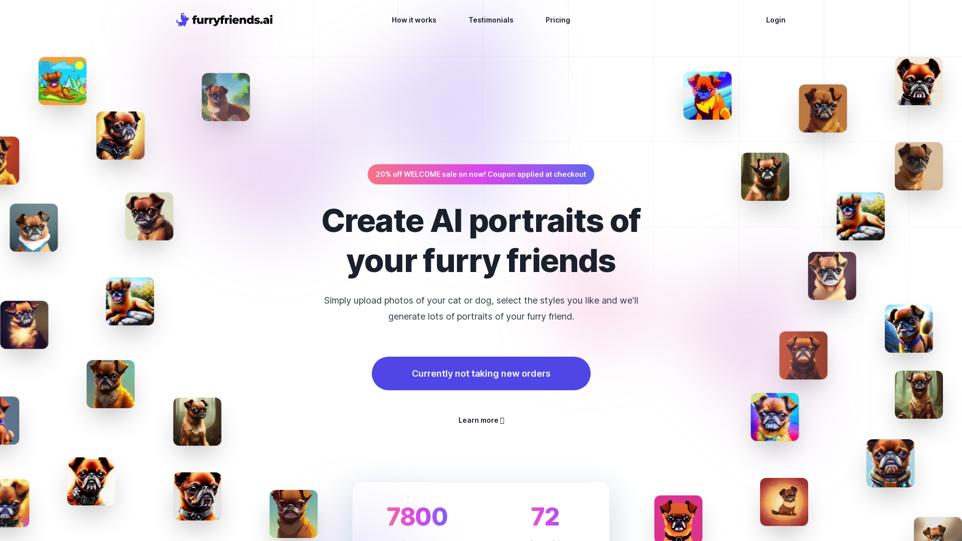 Create AI Pet Portraits screenshot