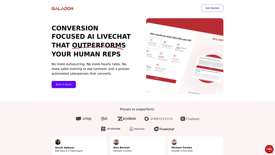 Conversion Focused AI Live Chat screenshot