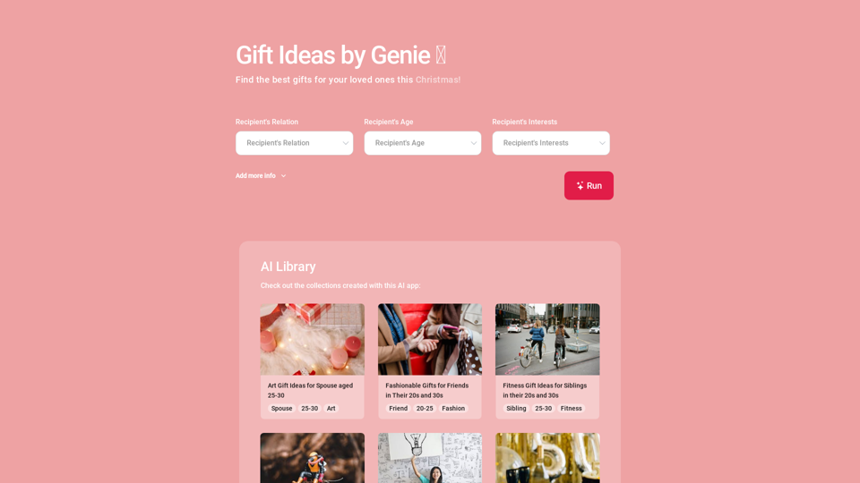 Gift Ideas by Genie 🎅 screenshot