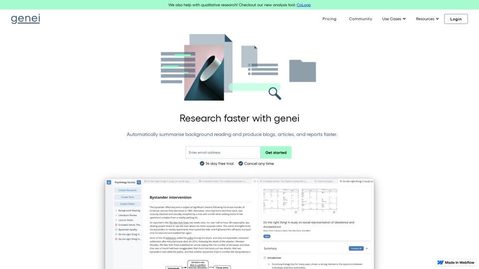 genei screenshot