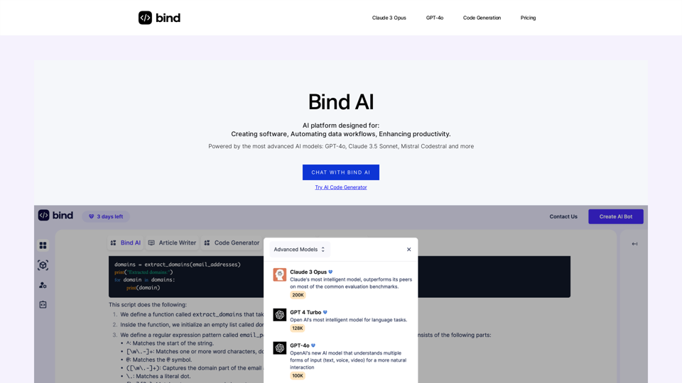 Bind AI Copilot