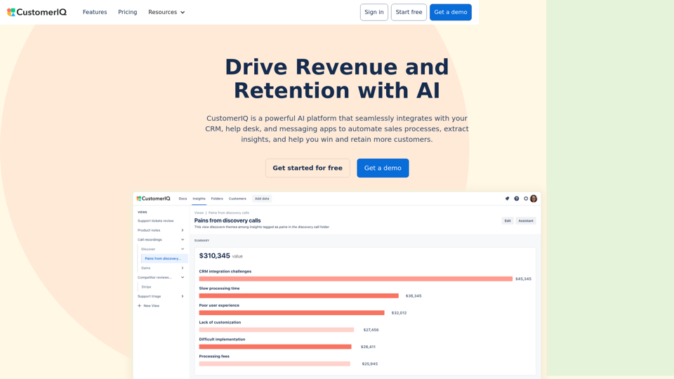 CustomerIQ - AI to Drive Revenue and Retention