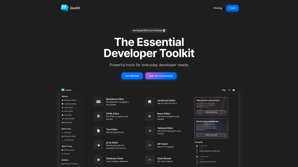 DevKit | The Essential Developer Toolkit