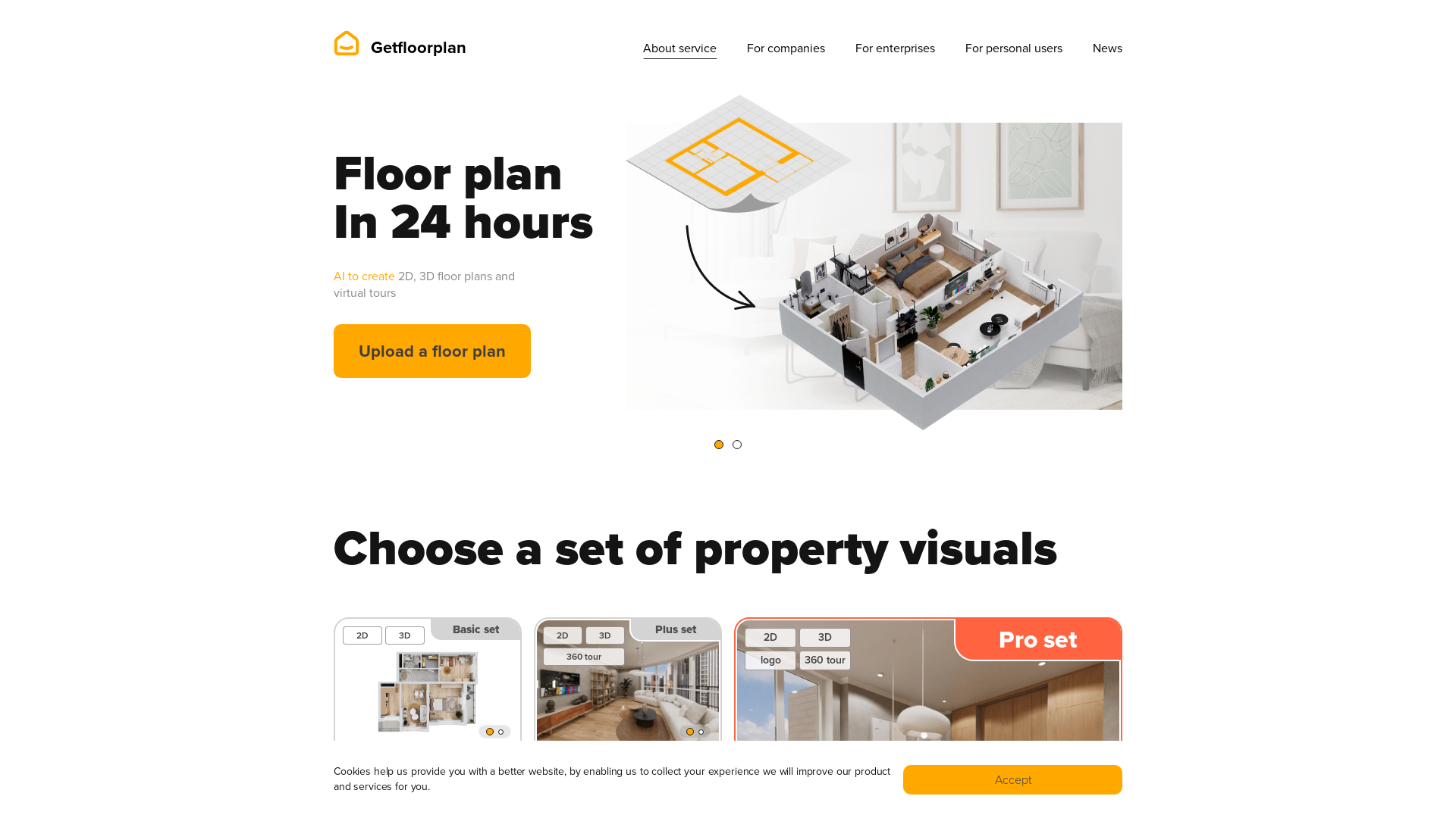 Creating 2d and 3d floor plans with AI