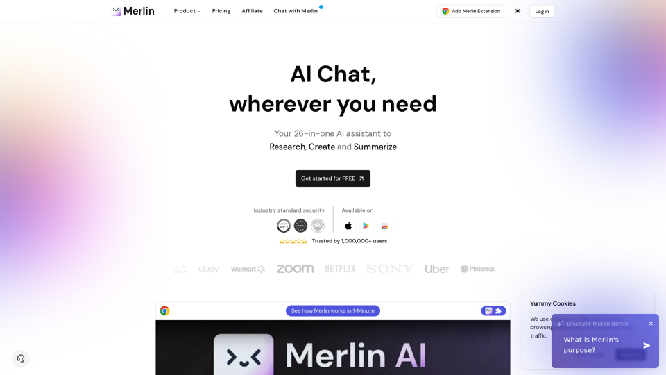 Merlin AI screenshot
