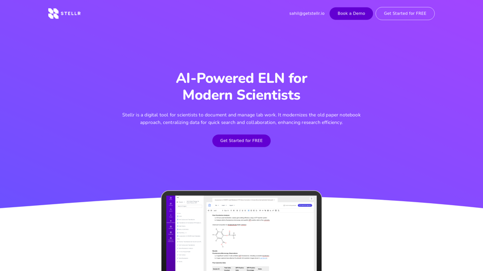 Electronic Lab Notebook App for Bio-Pharma | ELN Software