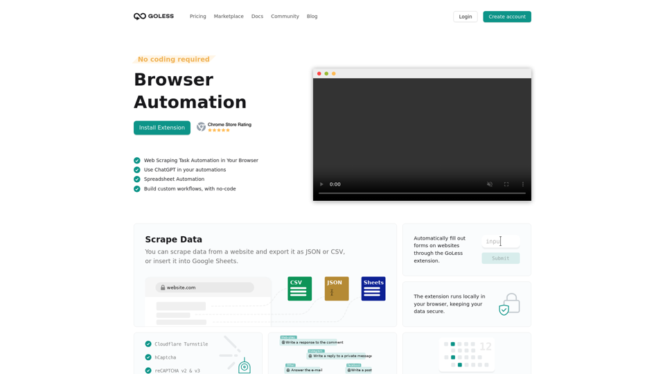 ⚡️ Browser Automation with our Web automation Tools | Goless