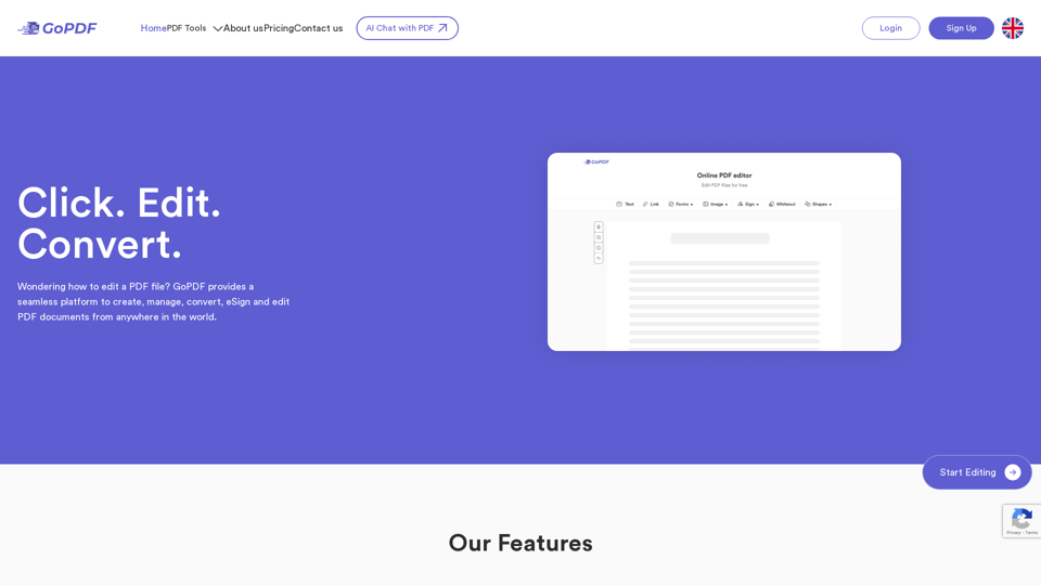 GoPDF screenshot