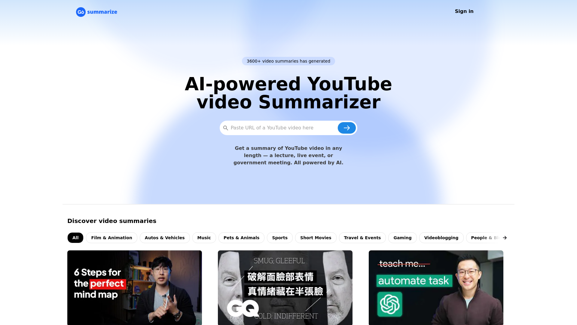 Go Summarize