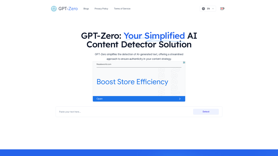 GPT Zero - Free AI Content Detector for ChatGPT, GPT-4, & More