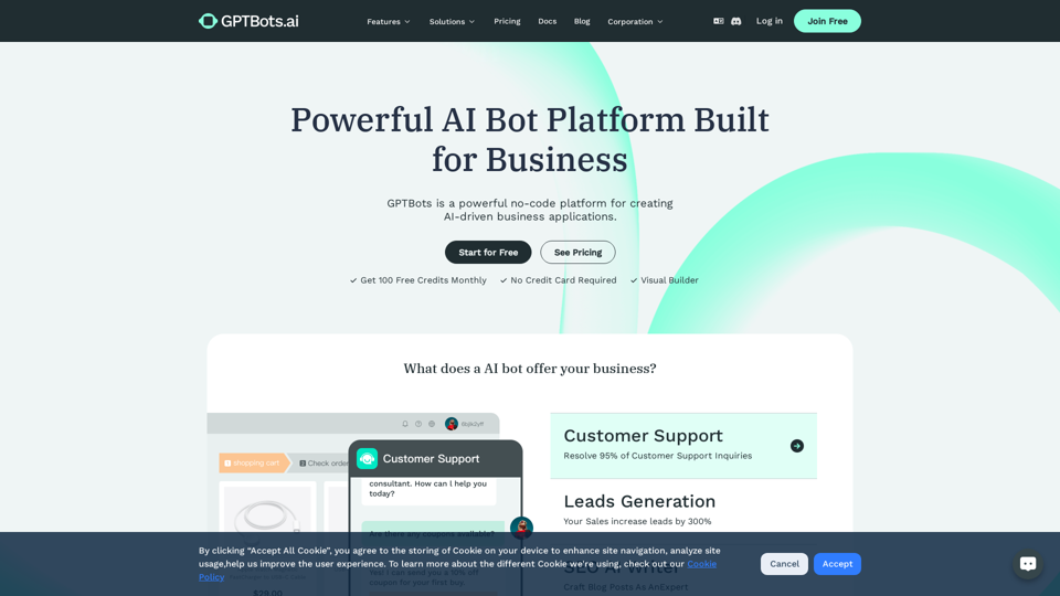 GPTBots.ai - Custom Your Own AI Bot for Business