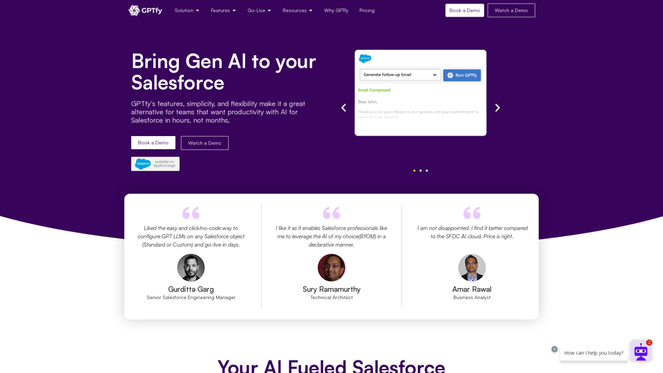 AI for Salesforce screenshot