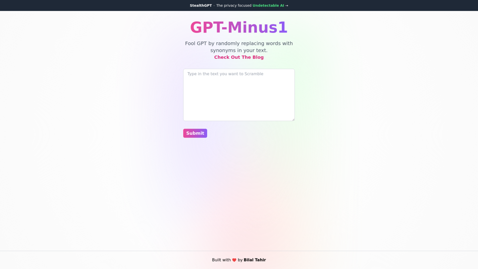 GPT-Minus1