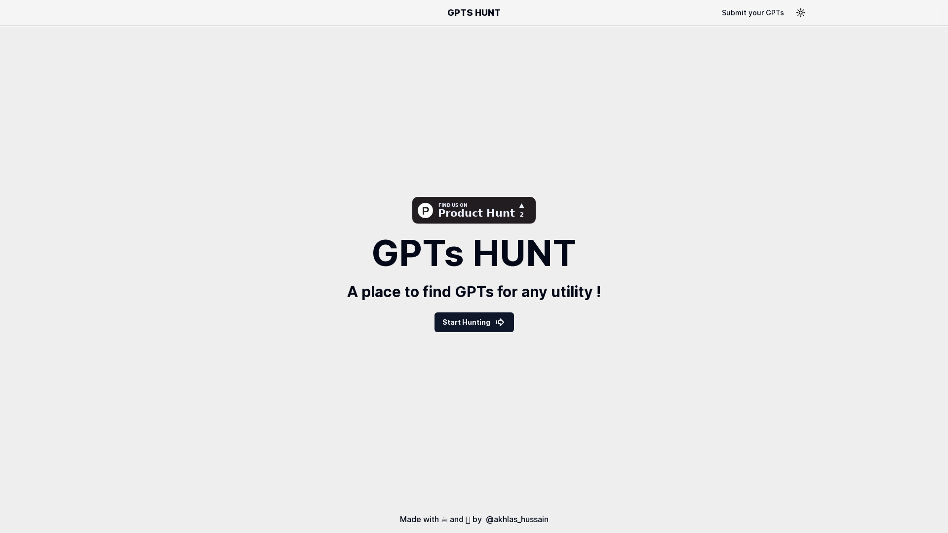 GPTs Hunt